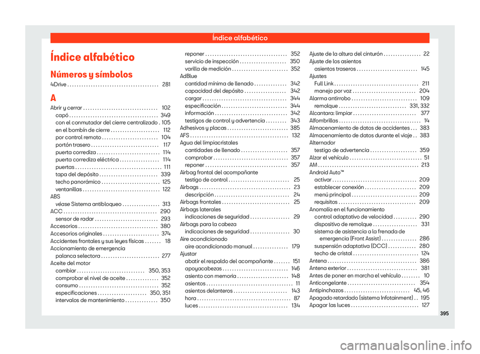 Seat Alhambra 2019  Manual de instrucciones (in Spanish) 