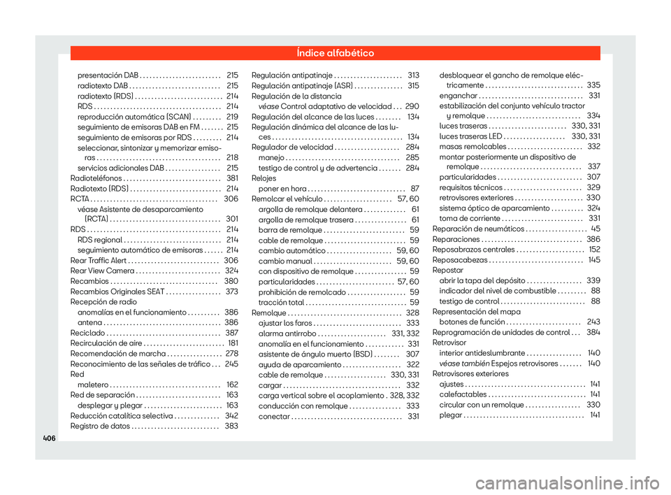 Seat Alhambra 2019 Manual de instrucciones (in Spanish) Seat Alhambra 2019 Manual de instrucciones (in Spanish)