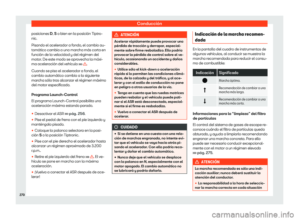 Seat Alhambra 2018 Manual de instrucciones (in Spanish) Conducci Seat Alhambra 2018 Manual de instrucciones (in Spanish) Conducci