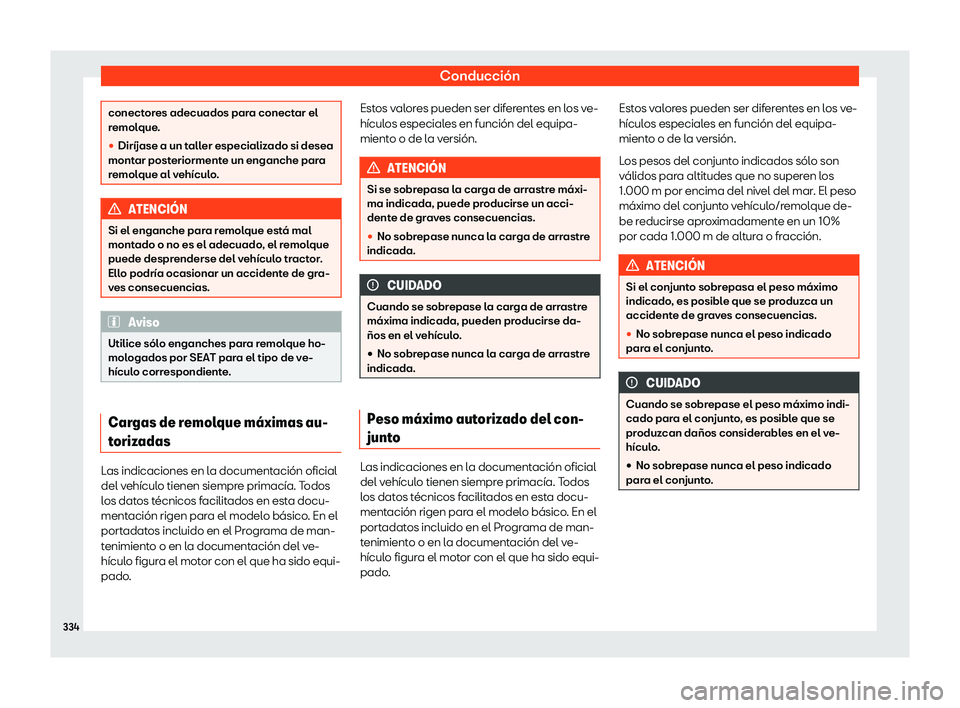 Seat Alhambra 2018 Manual de instrucciones (in Spanish) Conducci Seat Alhambra 2018 Manual de instrucciones (in Spanish) Conducci