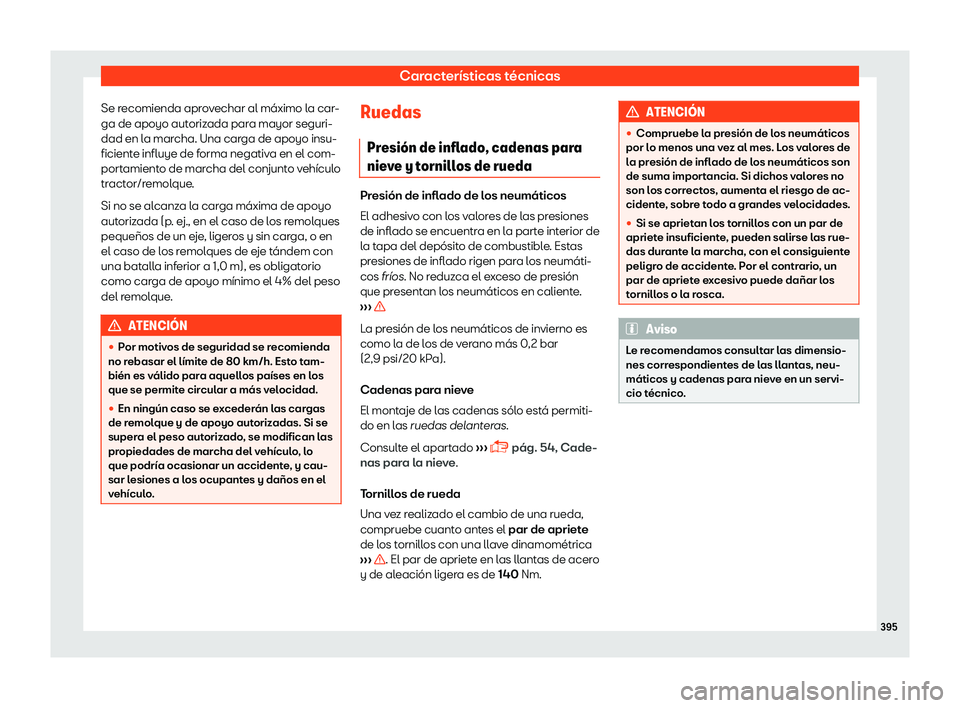 Seat Alhambra 2018 Manual de instrucciones (in Spanish) Caracter Seat Alhambra 2018 Manual de instrucciones (in Spanish) Caracter