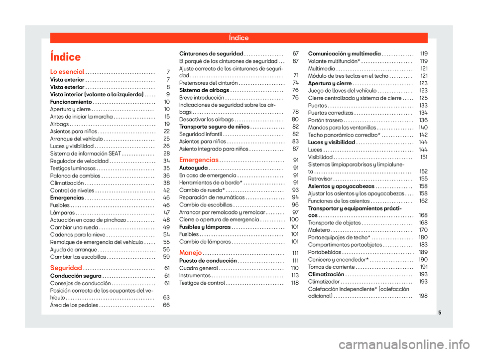 Seat Alhambra 2018  Manual de instrucciones (in Spanish) 