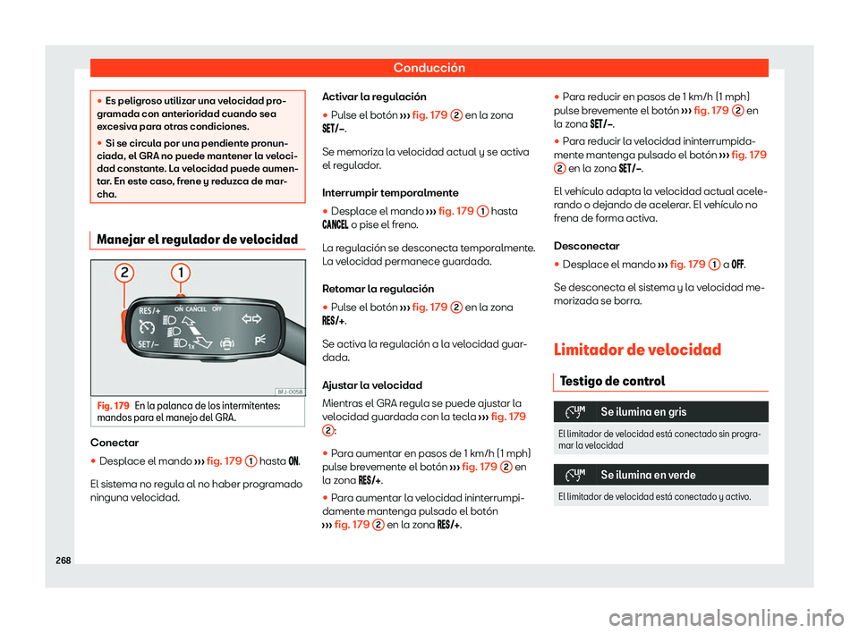 Seat Tarraco 2020  Manual de instrucciones (in Spanish) Conducción
