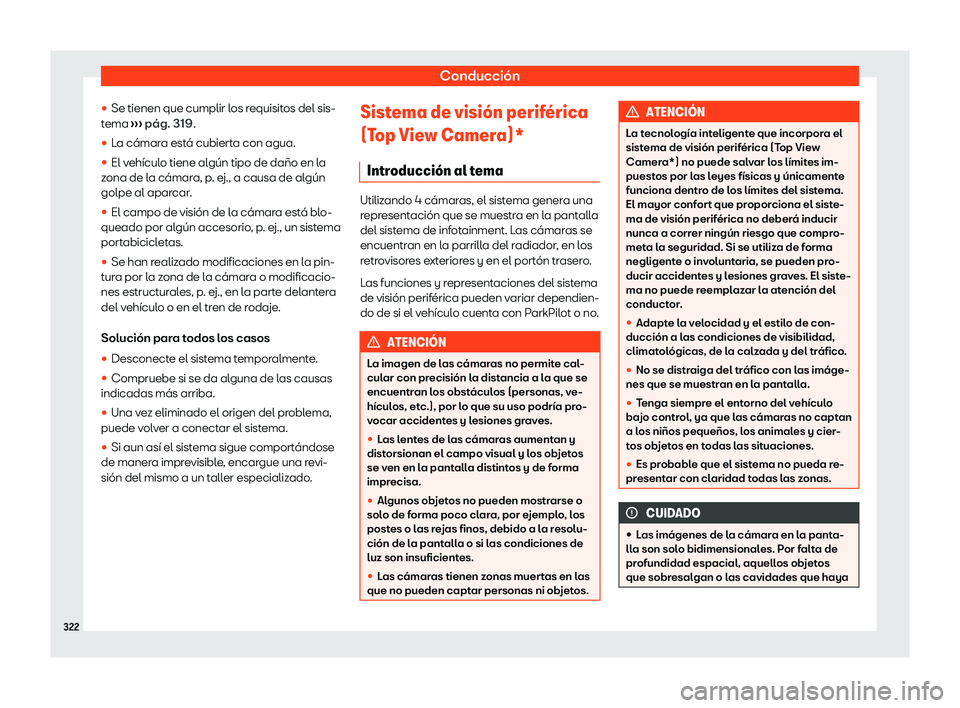 Seat Tarraco 2020  Manual de instrucciones (in Spanish) Conducción
