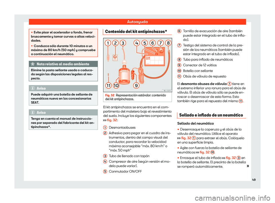 Seat Tarraco 2020  Manual de instrucciones (in Spanish) Autoayuda
