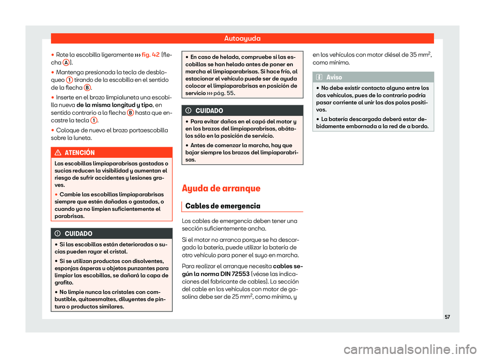 Seat Tarraco 2020  Manual de instrucciones (in Spanish) Autoayuda
