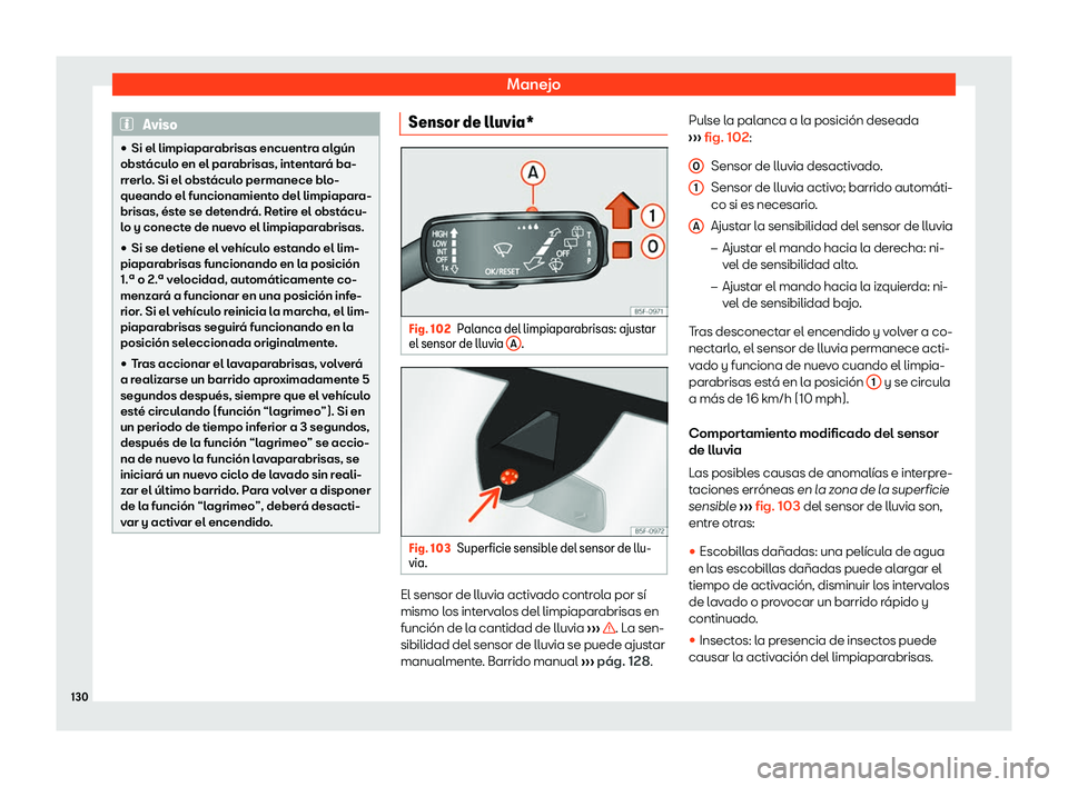 Seat Tarraco 2019  Manual de instrucciones (in Spanish) Manejo
Aviso
