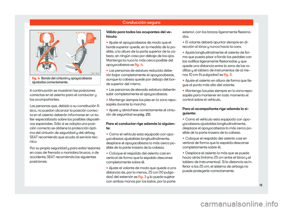 Seat Tarraco 2019  Manual de instrucciones (in Spanish) Conducci