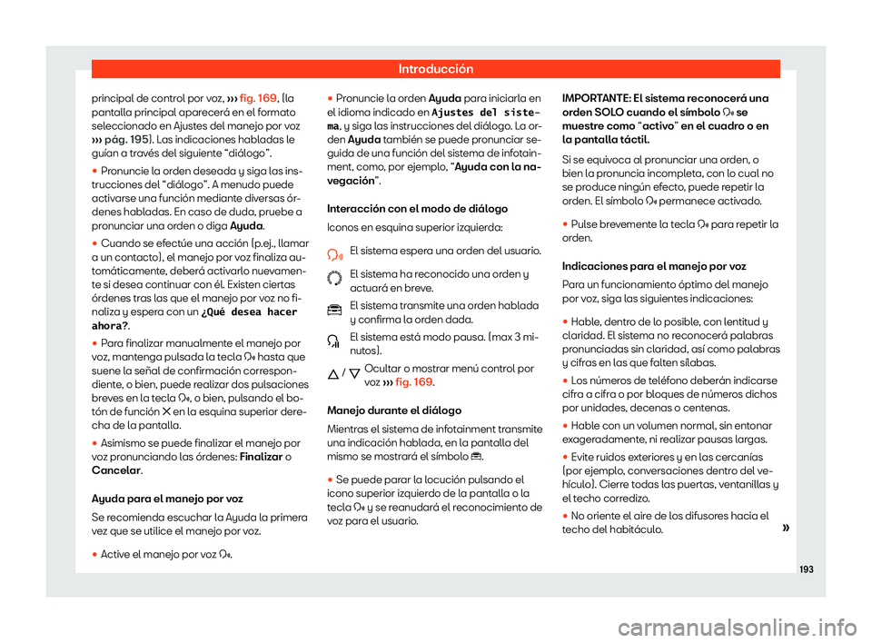 Seat Tarraco 2019  Manual de instrucciones (in Spanish) Introducci