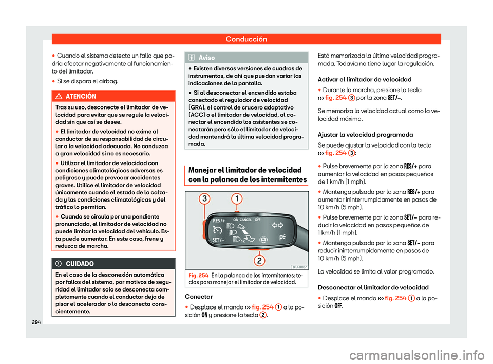 Seat Tarraco 2019  Manual de instrucciones (in Spanish) Conducci