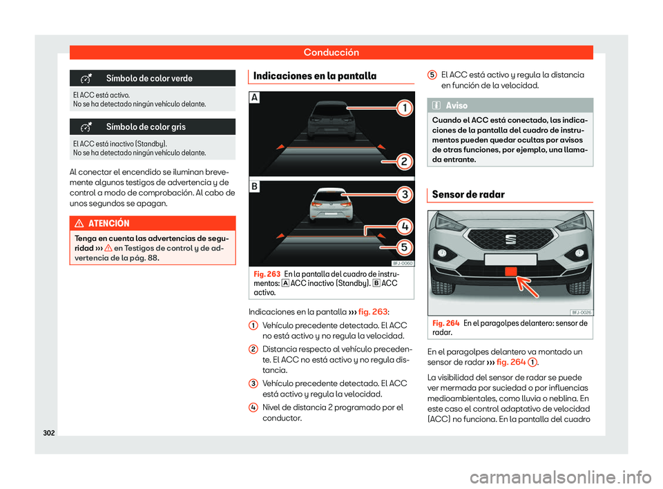 Seat Tarraco 2019  Manual de instrucciones (in Spanish) Conducci
