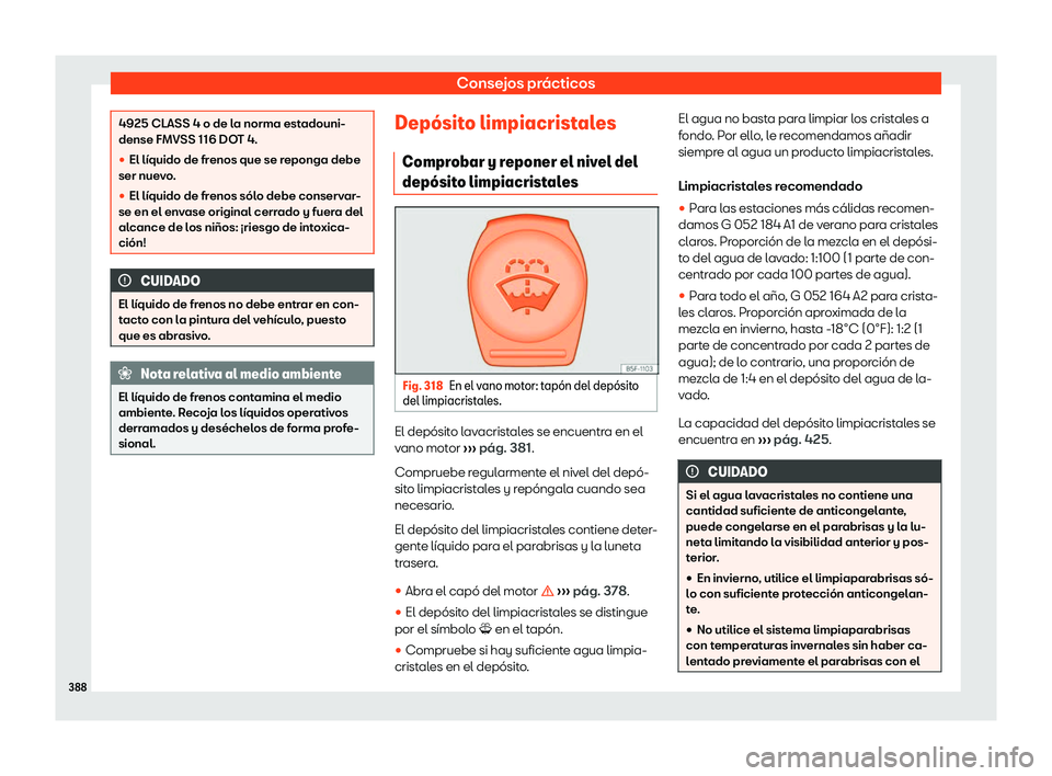 Seat Tarraco 2019 Manual de instrucciones (in Spanish) Consejos pr Seat Tarraco 2019 Manual de instrucciones (in Spanish) Consejos pr