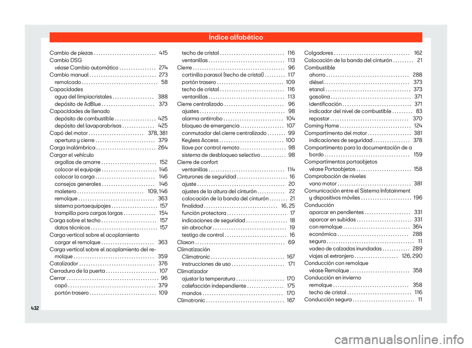 Seat Tarraco 2019 Manual de instrucciones (in Spanish) Seat Tarraco 2019 Manual de instrucciones (in Spanish)
