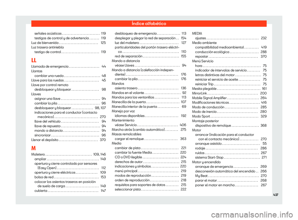Seat Tarraco 2019 Manual de instrucciones (in Spanish) Seat Tarraco 2019 Manual de instrucciones (in Spanish)