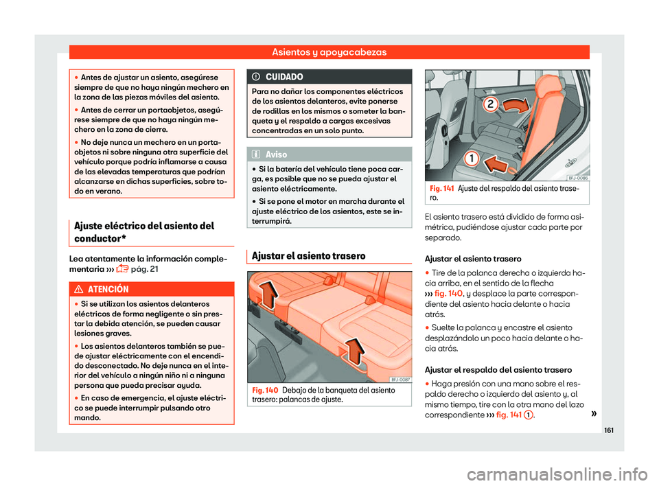 Seat Tarraco 2018  Manual de instrucciones (in Spanish) Asientos y apoyacabezas
