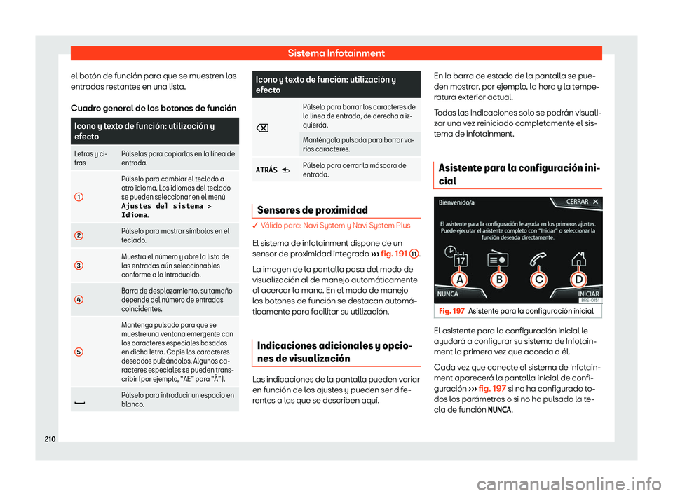 Seat Tarraco 2018  Manual de instrucciones (in Spanish) Sistema Infotainment
el bot