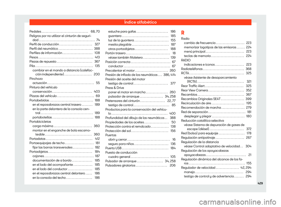Seat Tarraco 2018  Manual de instrucciones (in Spanish) 