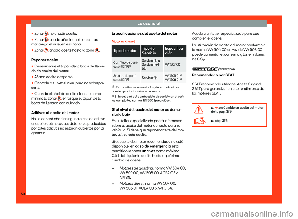 Seat Tarraco 2018  Manual de instrucciones (in Spanish) Lo esencial
