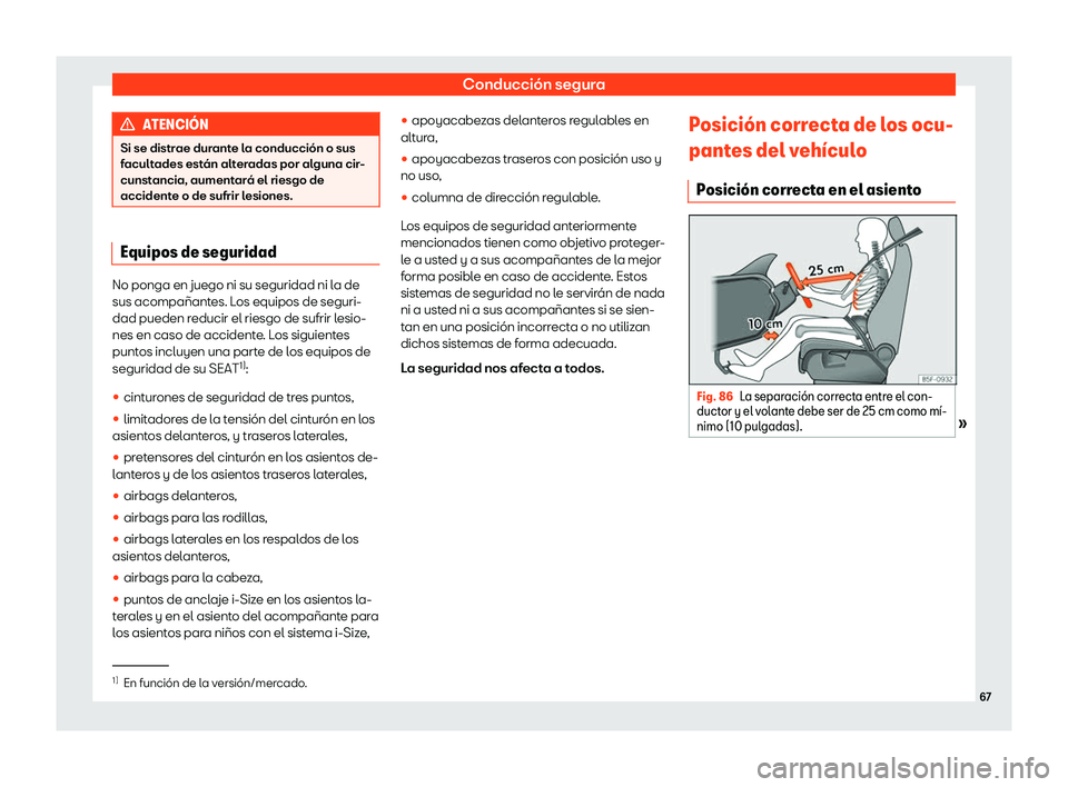 Seat Tarraco 2018  Manual de instrucciones (in Spanish) Conducci