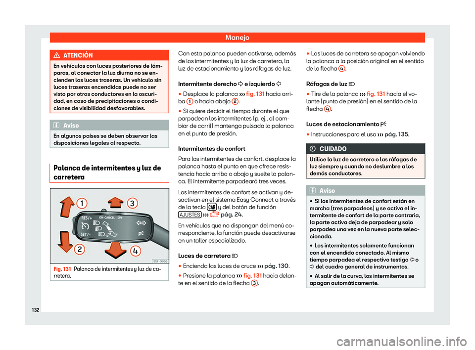 Seat Toledo 2018  Manual de instrucciones (in Spanish) Manejo
ATENCI