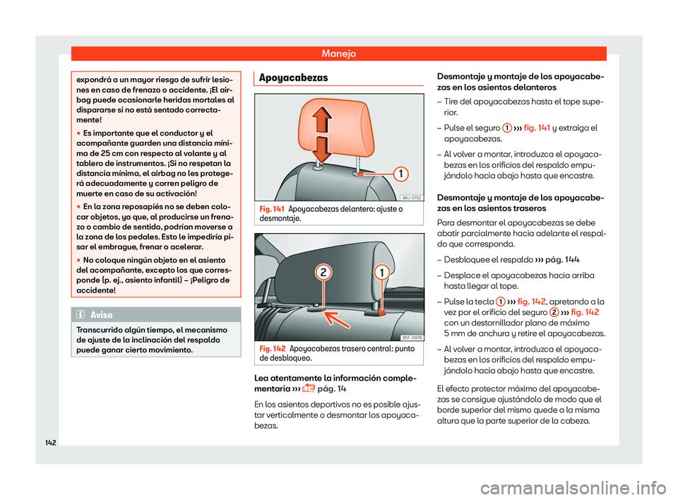 Seat Toledo 2018  Manual de instrucciones (in Spanish) Manejo
expondr