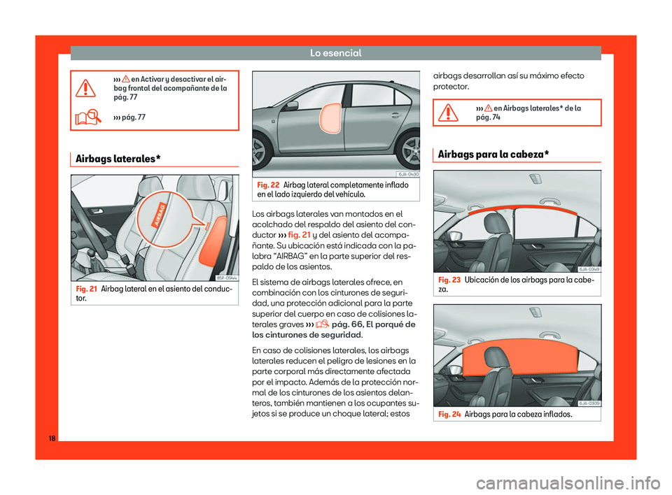 Seat Toledo 2018  Manual de instrucciones (in Spanish) Lo esencial
�