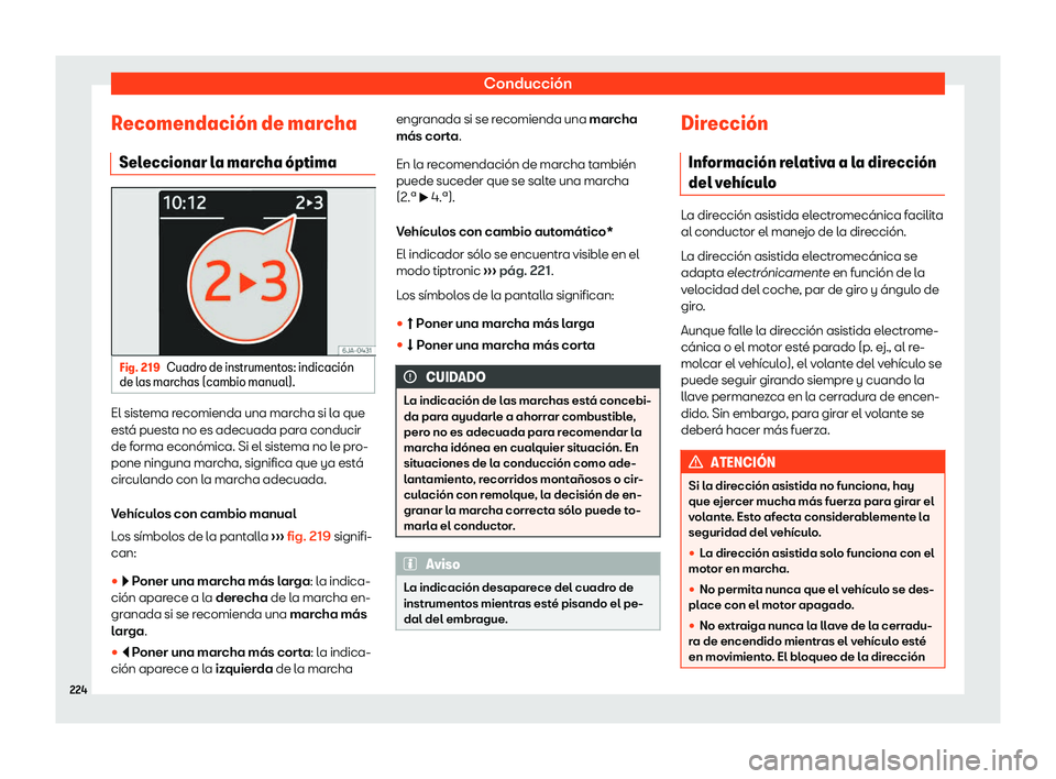 Seat Toledo 2018 Manual de instrucciones (in Spanish) Conducci Seat Toledo 2018 Manual de instrucciones (in Spanish) Conducci
