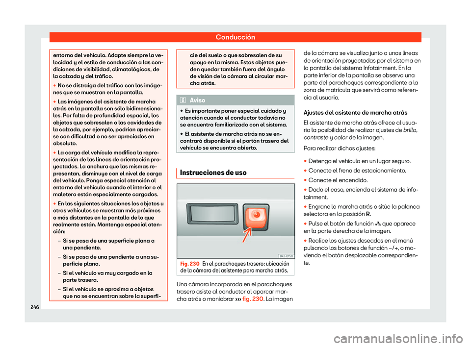Seat Toledo 2018  Manual de instrucciones (in Spanish) Conducci