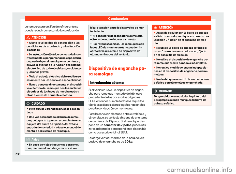Seat Toledo 2018  Manual de instrucciones (in Spanish) Conducci