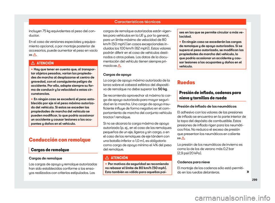 Seat Toledo 2018 Manual de instrucciones (in Spanish) Caracter Seat Toledo 2018 Manual de instrucciones (in Spanish) Caracter