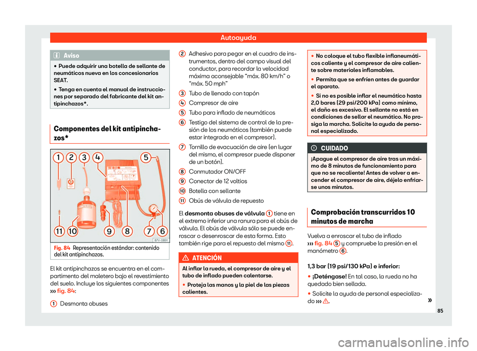 Seat Toledo 2018  Manual de instrucciones (in Spanish) Autoayuda
Aviso
