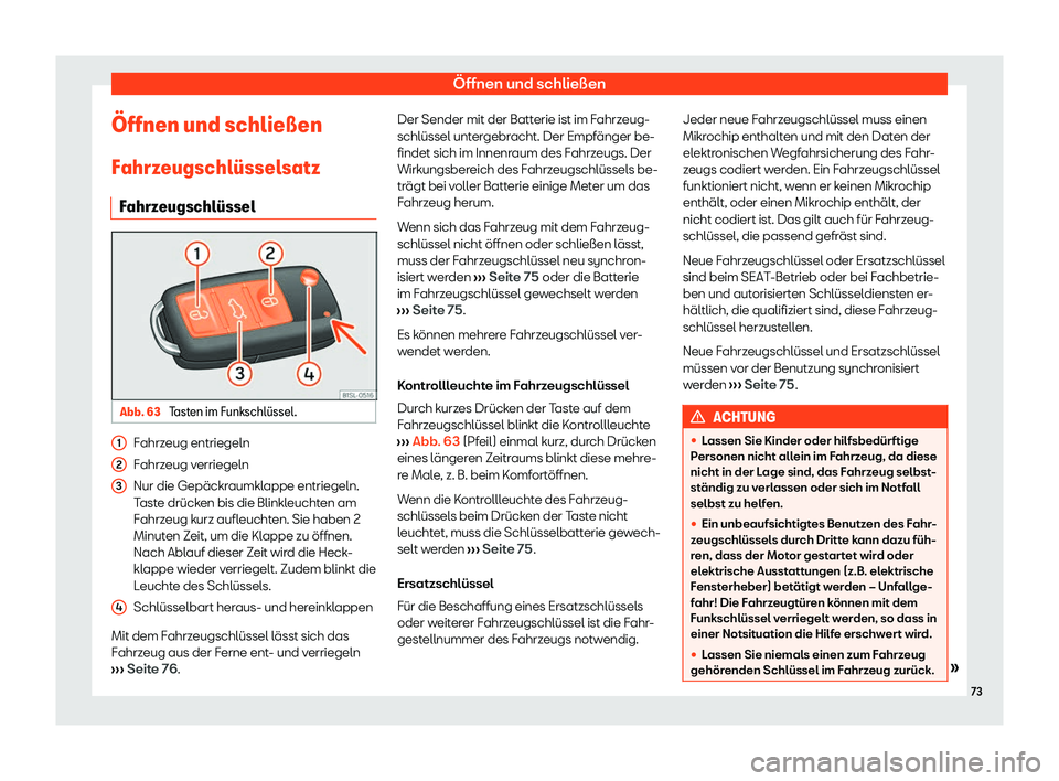 Seat Mii electric 2020  Betriebsanleitung (in German) 