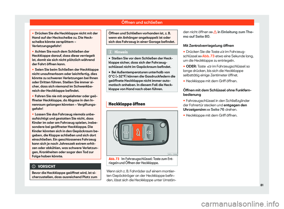 Seat Mii electric 2020  Betriebsanleitung (in German) 