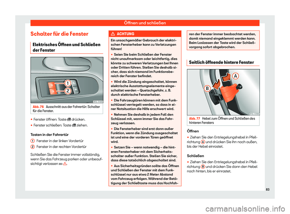 Seat Mii electric 2020  Betriebsanleitung (in German) 