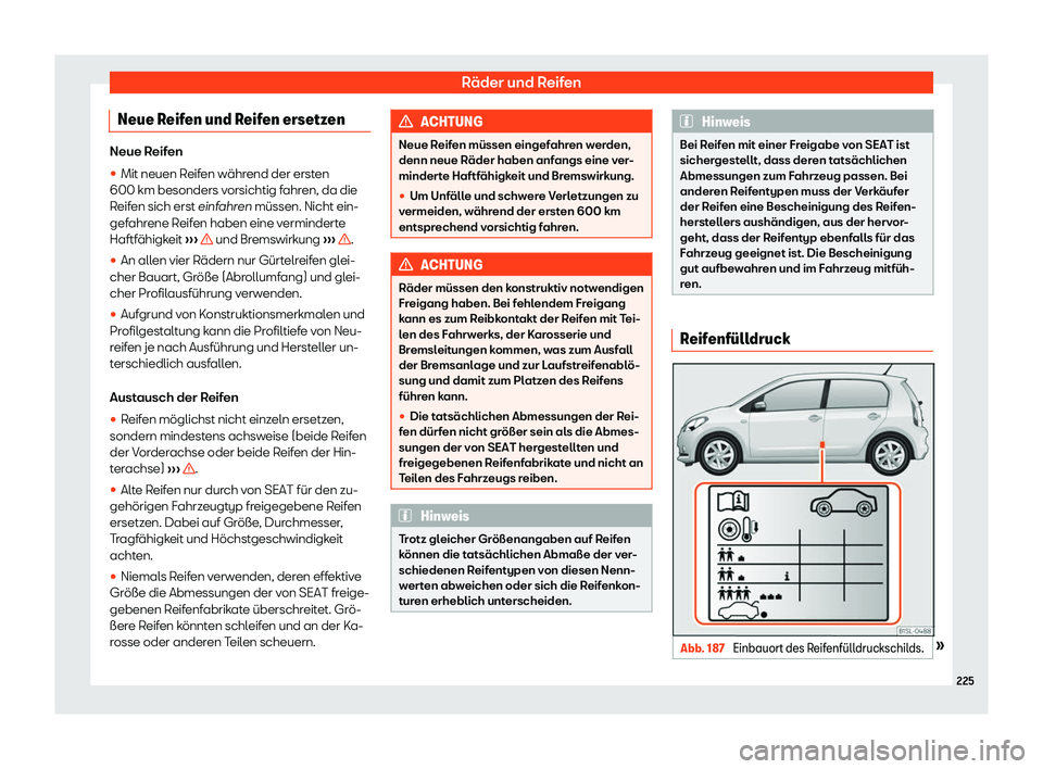 Seat Mii electric 2018  Betriebsanleitung (in German) R
