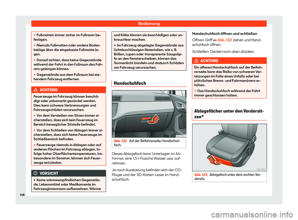 Seat Ibiza 2020  Betriebsanleitung (in German) Bedienung
