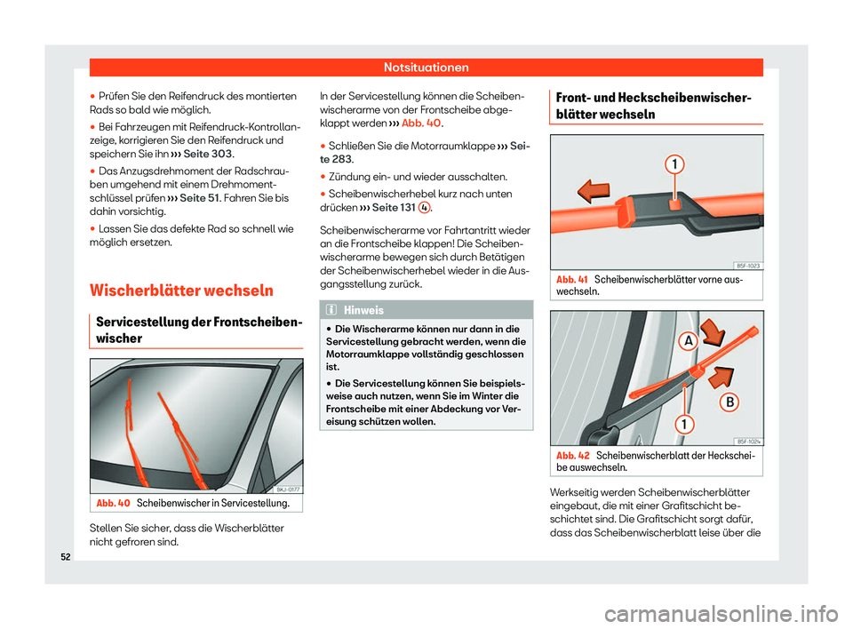 Seat Ibiza 2020  Betriebsanleitung (in German) Notsituationen
