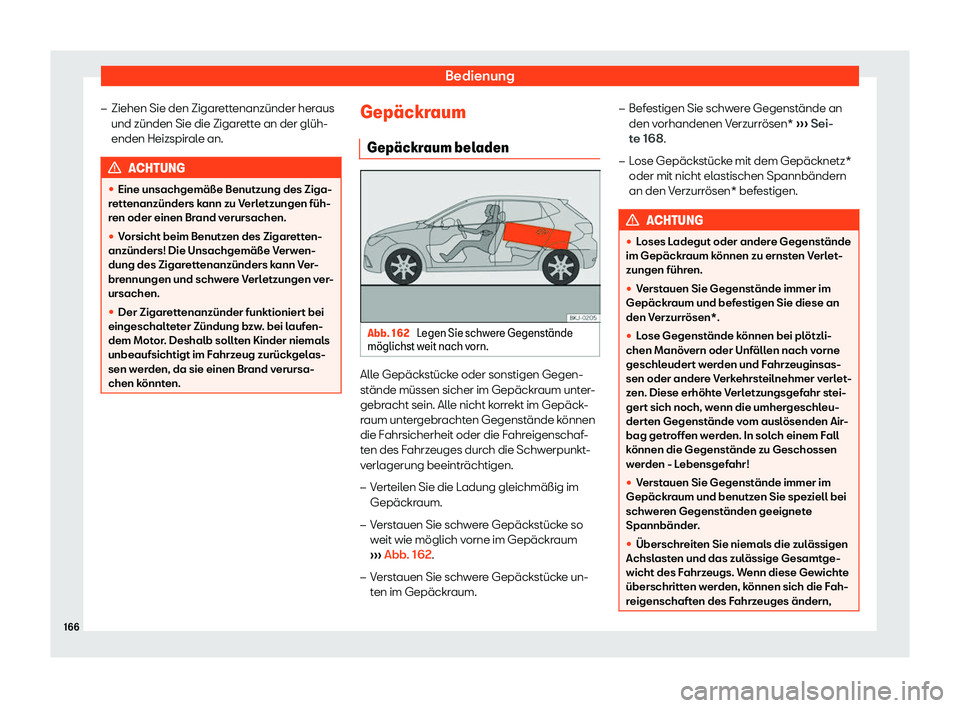 Seat Ibiza 2018  Betriebsanleitung (in German) Bedienung
�