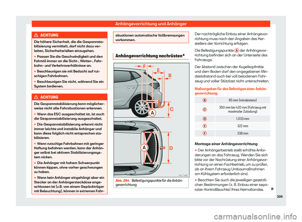 Seat Ibiza 2018  Betriebsanleitung (in German) Anh