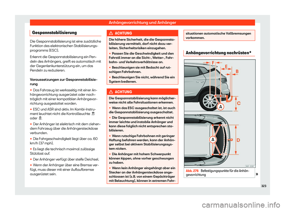 Seat Arona 2018  Betriebsanleitung (in German) Anh