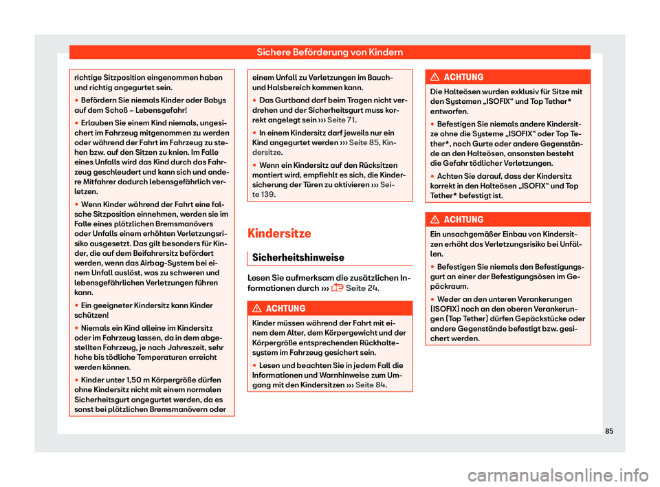 Seat Arona 2018 Betriebsanleitung (in German) Sichere Bef Seat Arona 2018 Betriebsanleitung (in German) Sichere Bef