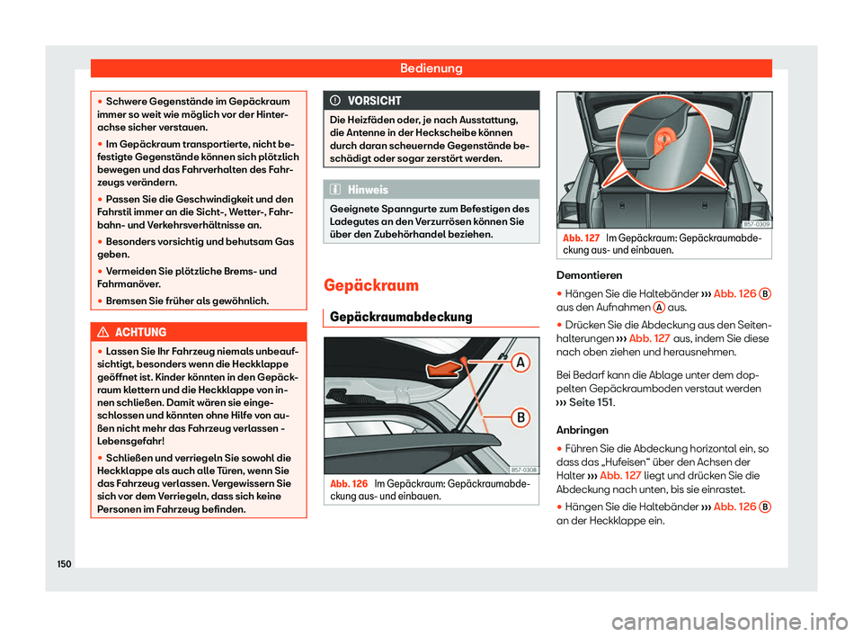 Seat Ateca 2020  Betriebsanleitung (in German) Bedienung
