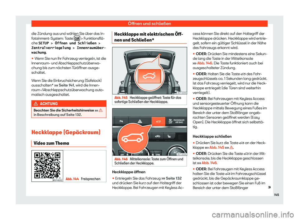 Seat Ateca 2018  Betriebsanleitung (in German) 