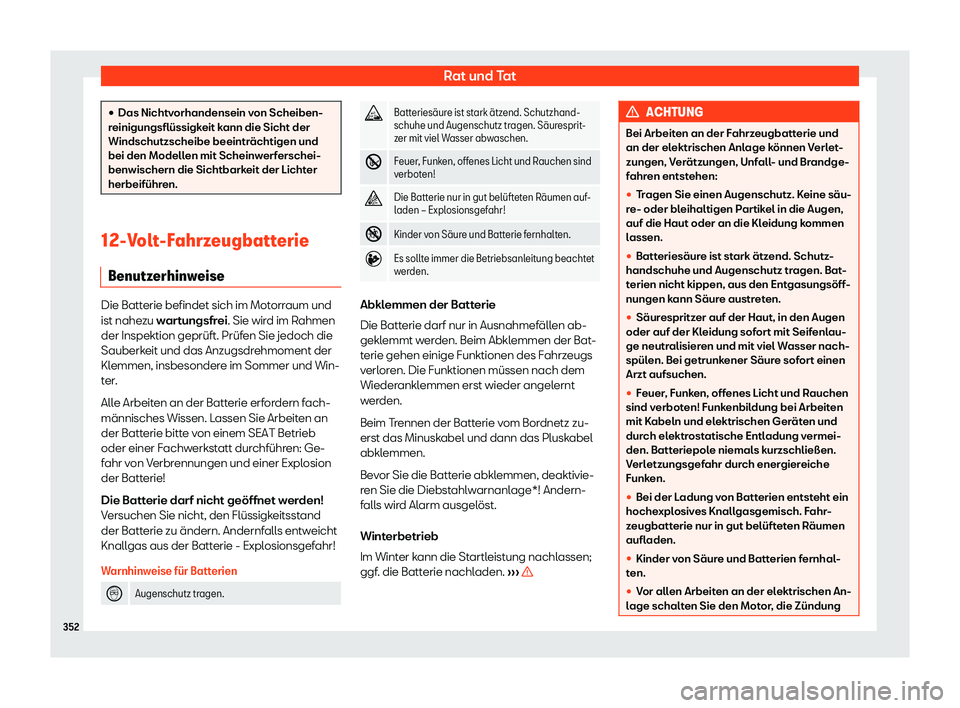 Seat Alhambra 2020  Betriebsanleitung (in German) Rat und Tat
