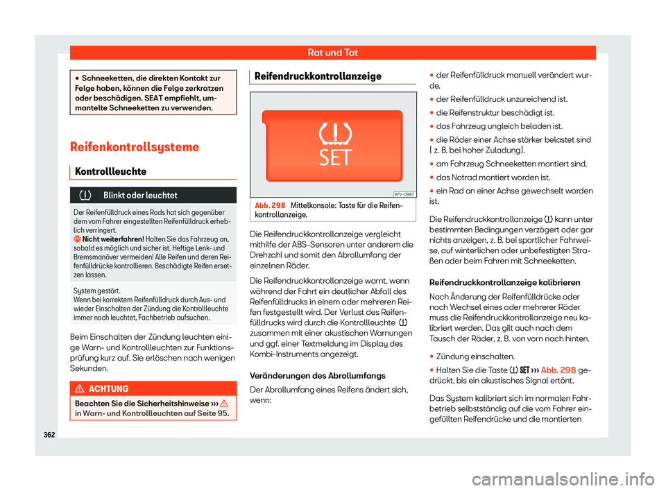 Seat Alhambra 2020  Betriebsanleitung (in German) Rat und Tat
