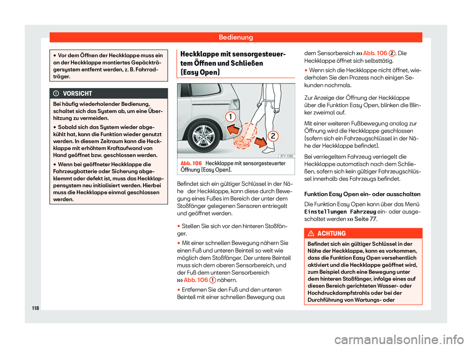 Seat Alhambra 2019  Betriebsanleitung (in German) Bedienung
