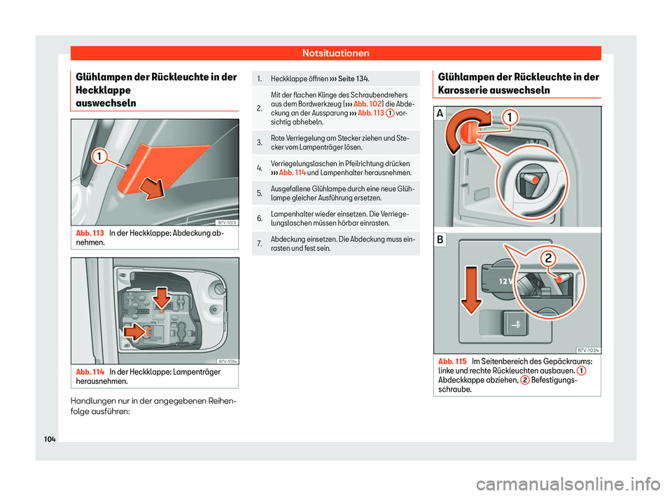 Seat Alhambra 2018 Betriebsanleitung (in German) Notsituationen
Gl Seat Alhambra 2018 Betriebsanleitung (in German) Notsituationen
Gl