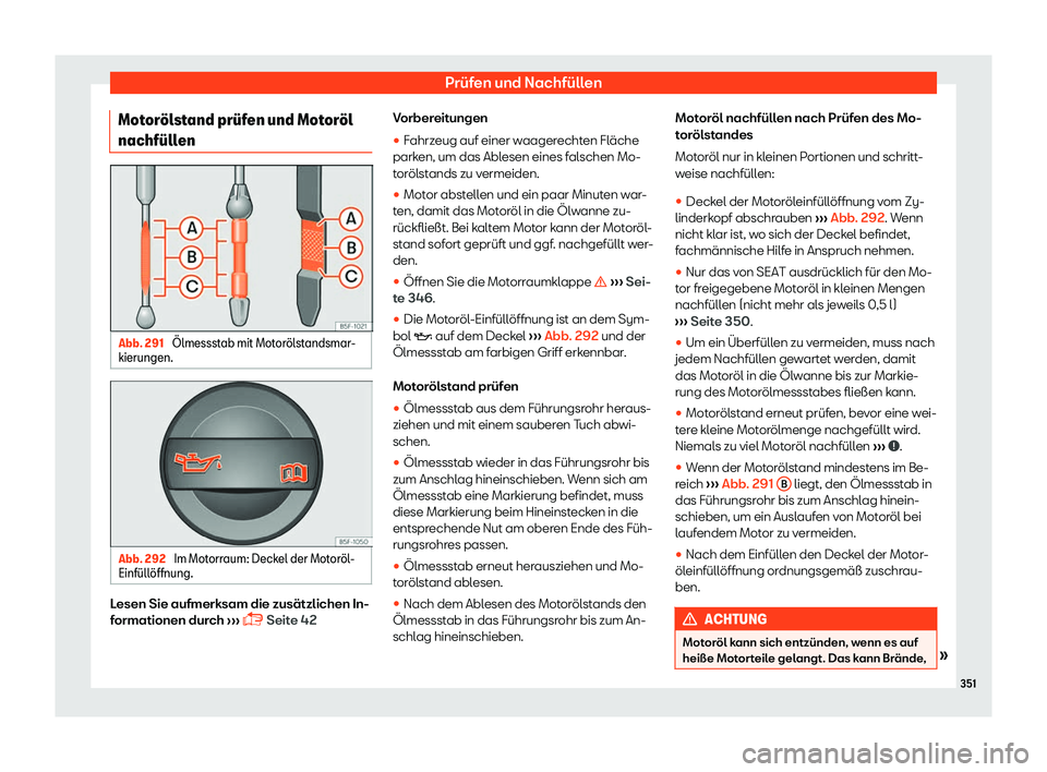 Seat Alhambra 2018  Betriebsanleitung (in German) Pr
