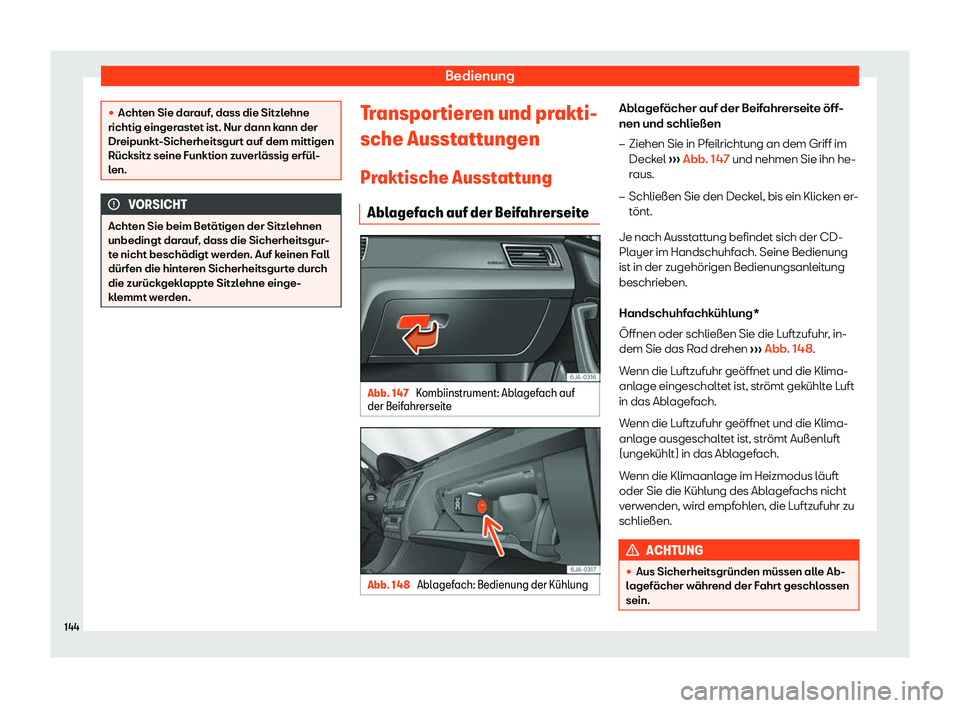 Seat Toledo 2018  Betriebsanleitung (in German) Bedienung
