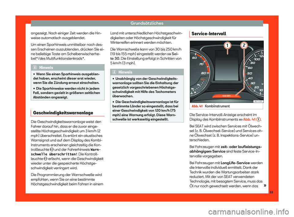 Seat Toledo 2018  Betriebsanleitung (in German) Grunds